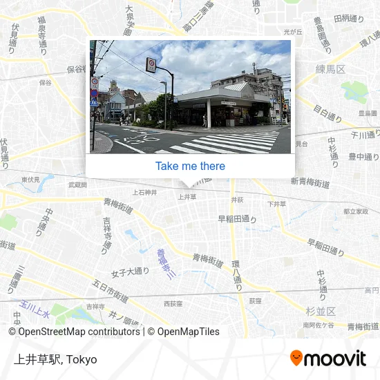 上井草駅 map