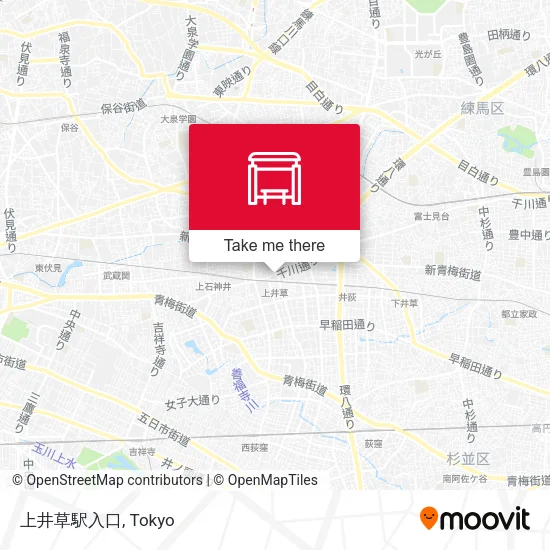 上井草駅入口 map