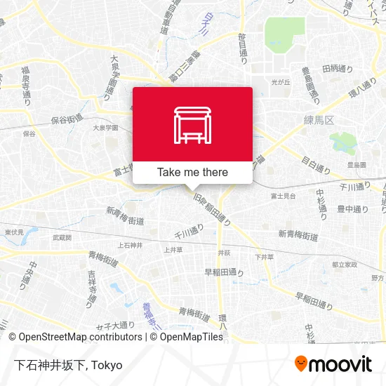 Shimo-Shakujii Sakashita map