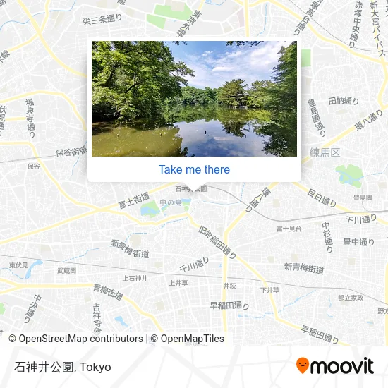 石神井公園 map