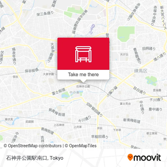 石神井公園駅南口 map