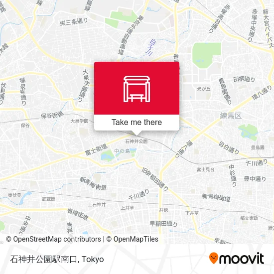 石神井公園駅南口 map