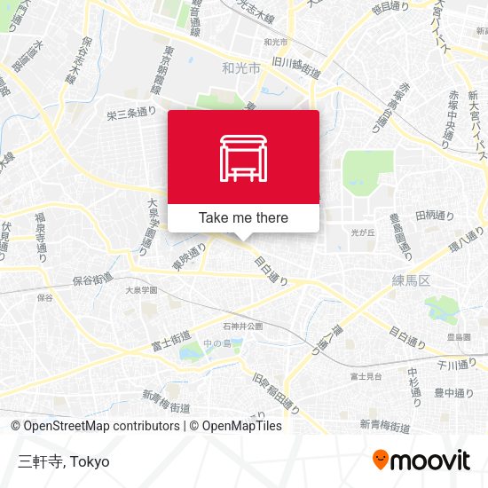 三軒寺 map