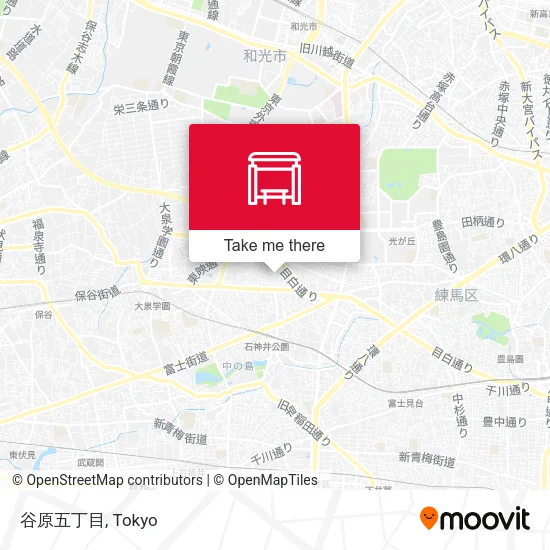 谷原五丁目 map