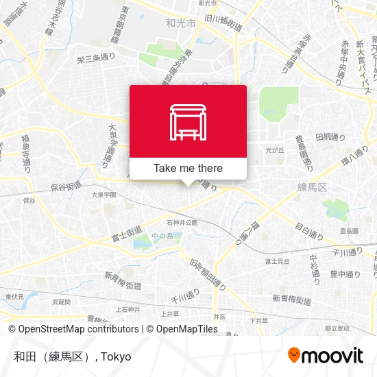 Wada (Nerima Ward) map