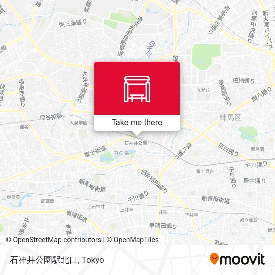 石神井公園駅北口 map