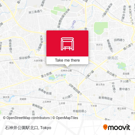 石神井公園駅北口 map