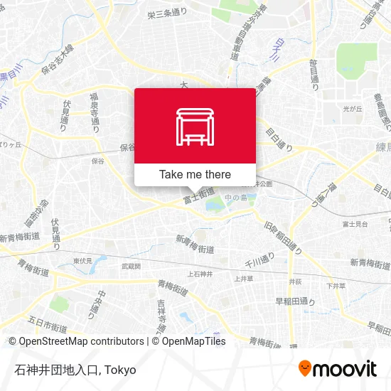 石神井団地入口 map