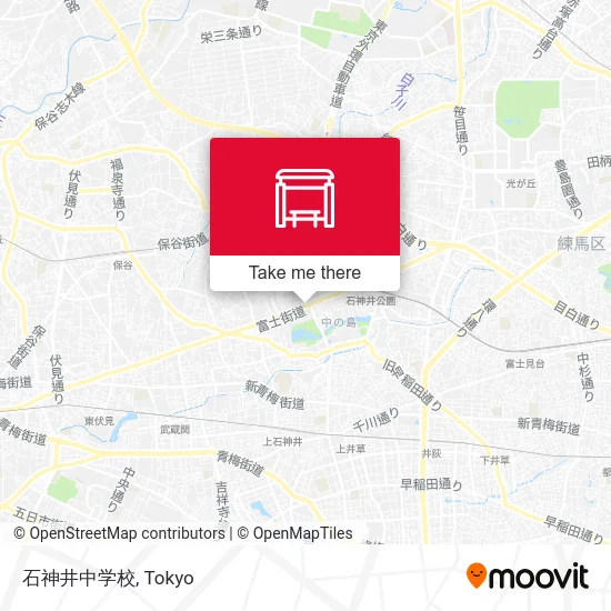 石神井中学校 map