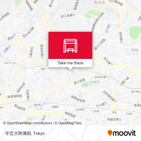 学芸大附属前 map