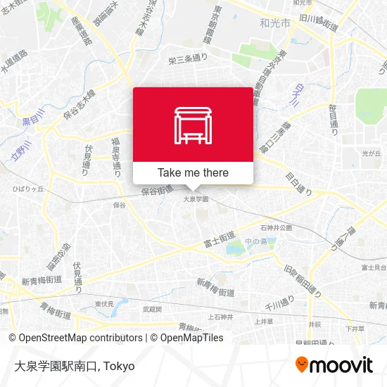 大泉学園駅南口 map