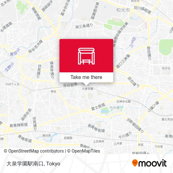 大泉学園駅南口 map