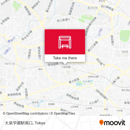 大泉学園駅南口 map