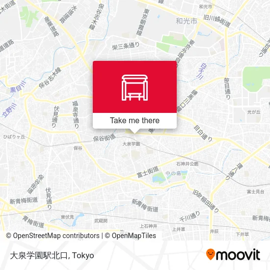 大泉学園駅北口 map