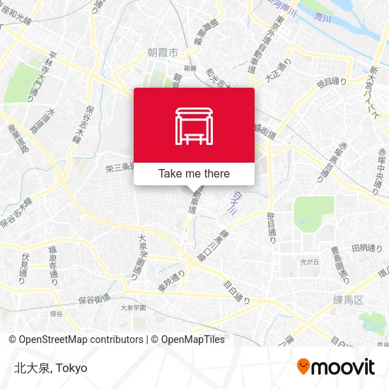 北大泉 map