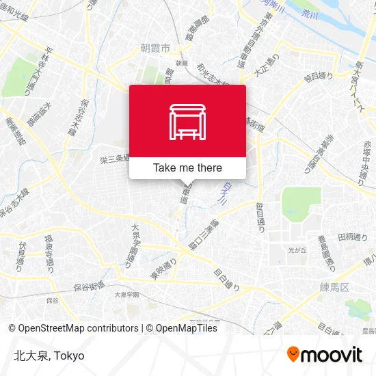 北大泉 map