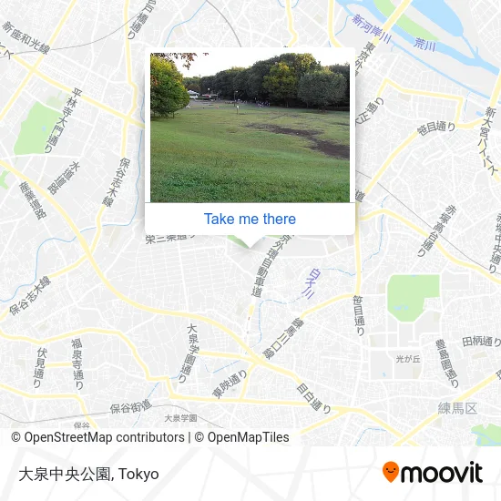 大泉中央公園 map