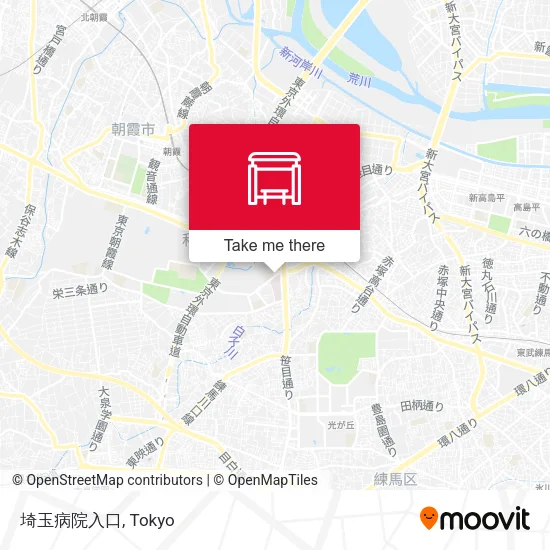 埼玉病院入口 map