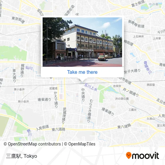 三鷹駅 map