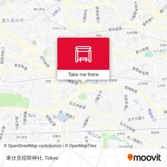 東伏見稲荷神社 map