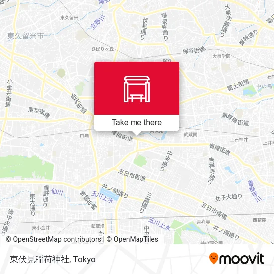 東伏見稲荷神社 map
