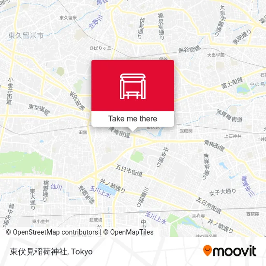 東伏見稲荷神社 map