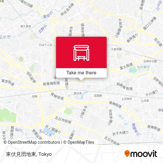 東伏見団地東 map