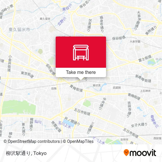 柳沢駅通り map