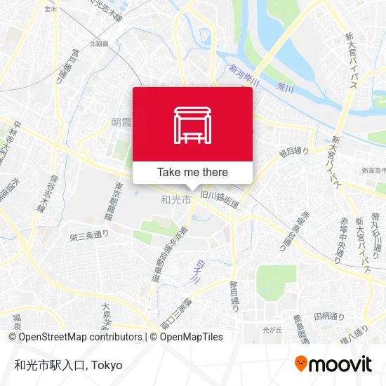 Wakoshi Station Entrance map