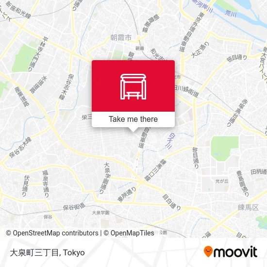 Oizumi-cho 3-chome map