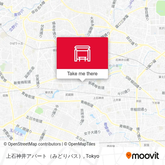 Kamishakujii Apartment (Midori Bus) map