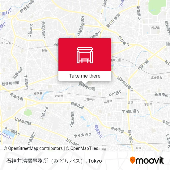 石神井清掃事務所（みどりバス） map