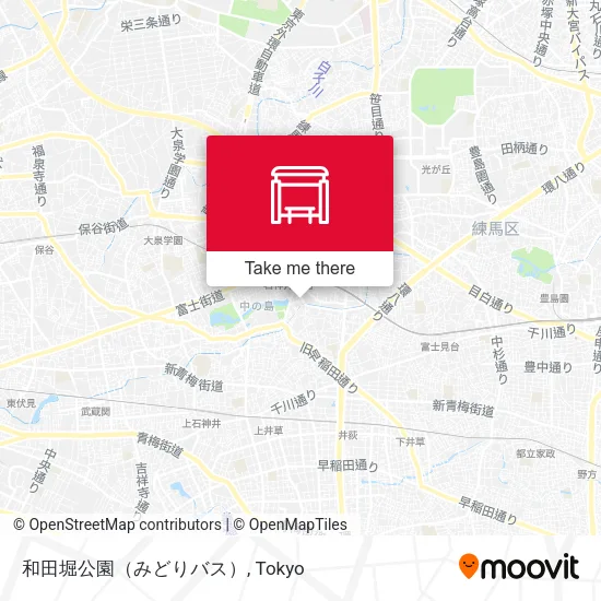 和田堀公園（みどりバス） map