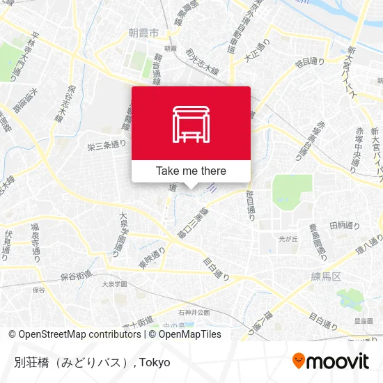 別荘橋（みどりバス） map