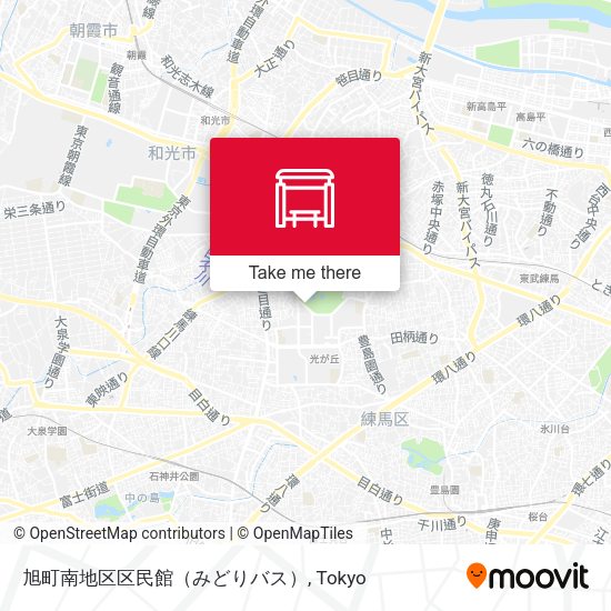 旭町南地区区民館（みどりバス） map