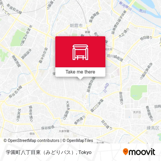 Gakuen-cho 8-chome East (Midori Bus) map