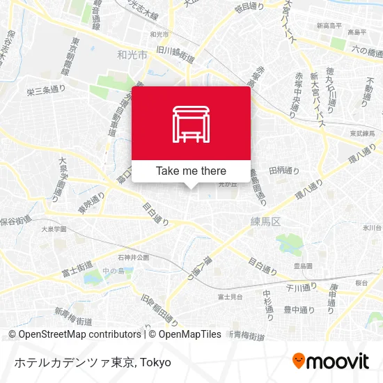 ホテルカデンツァ東京 map