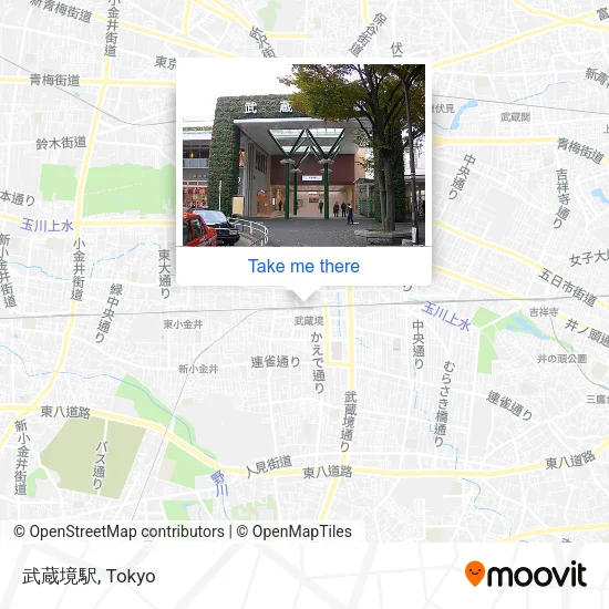 武蔵境駅 map