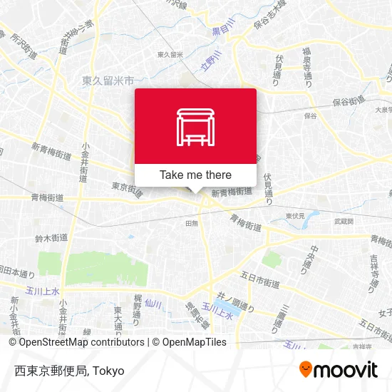 西東京郵便局 map