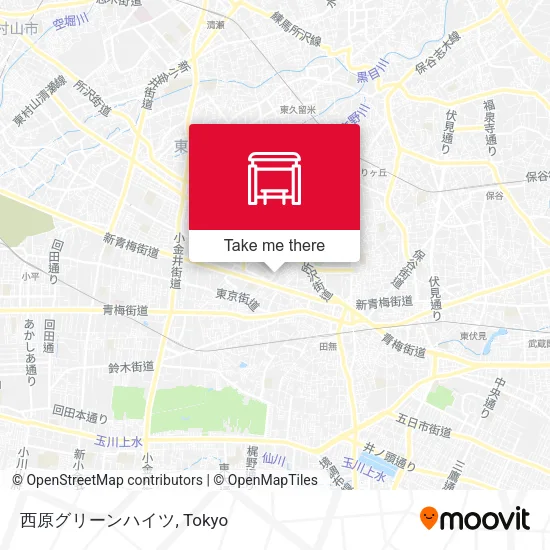 Nishihara Green Heights map