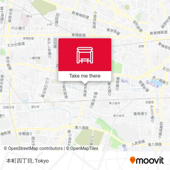 Honmachi 4-chome map