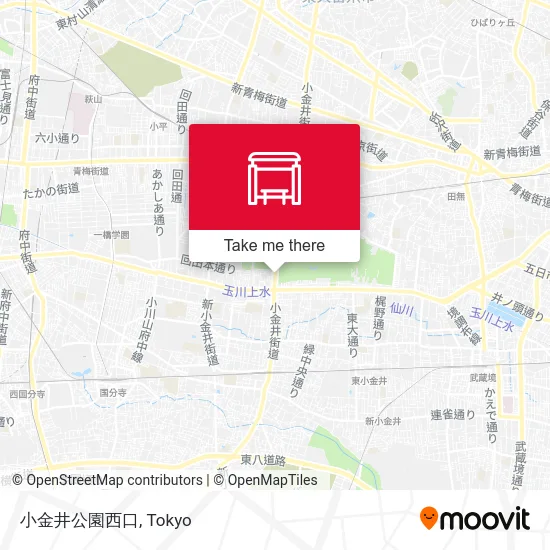 小金井公園西口 map