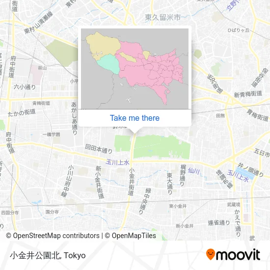 Koganei Park North map