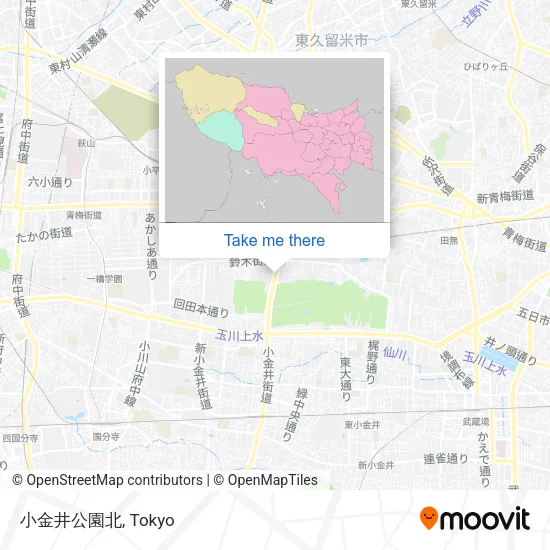 小金井公園北 map