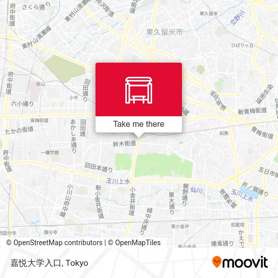 嘉悦大学入口 map