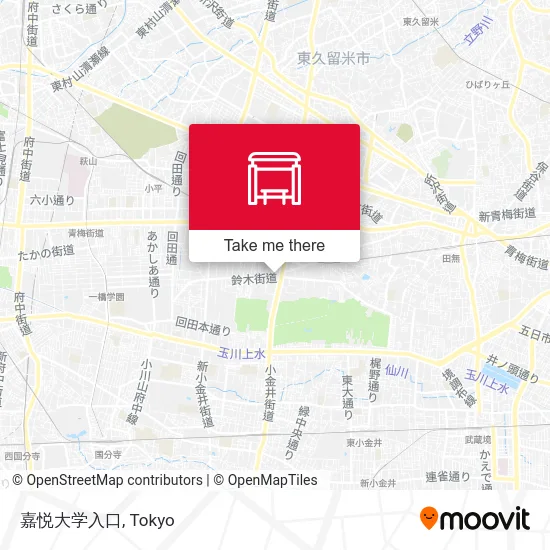 嘉悦大学入口 map