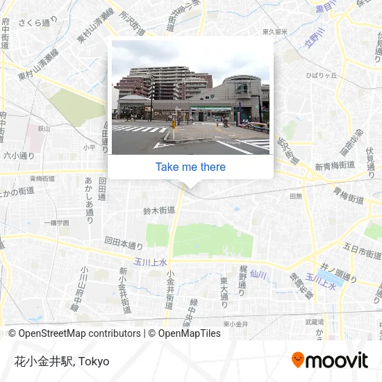花小金井駅 map