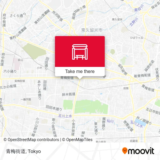 青梅街道 map
