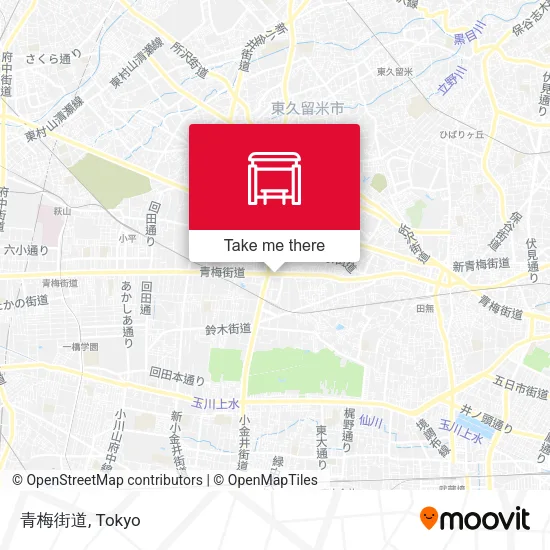 青梅街道 map