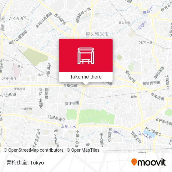 青梅街道 map